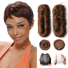 Short Ombre Human Hair Bundles With Center Closure - Pure Hair Gaze