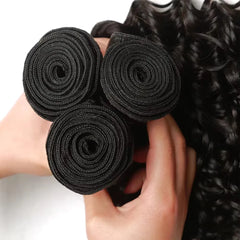 Deep Wave Brazilian Virgin Human Hair Bundles - Pure Hair Gaze