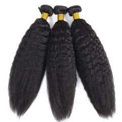 Kinky Straight Hair Bundles Brazilian Virgin Hair Extensions - Pure Hair Gaze