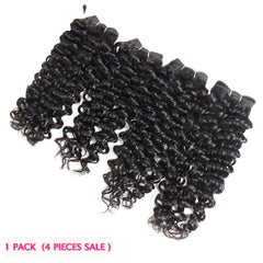 Kinky Curly Remy Human Hair Weave 4 Bundles Extensions - Pure Hair Gaze