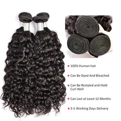 Deep Wave Brazilian Virgin Human Hair Bundles - Pure Hair Gaze