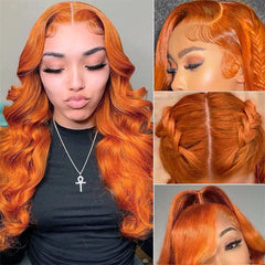 Human Hair Water Wave Ginger Wig - Pure Hair Gaze
