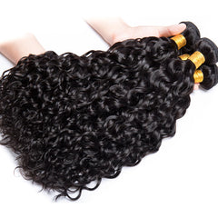 Peruvian Water Wave Bundles With Closure - Pure Hair Gaze