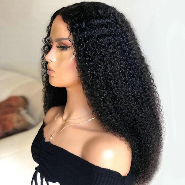Curly Lace Front Natural Black Wig