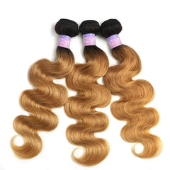 Ombre Blonde Body Wave Human Hair Bundles - Pure Hair Gaze