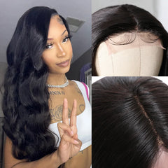 Brazilian Lace Closure Natural Black Wig - Pure Hair Gaze