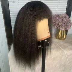 Afro Kinky Straight Wigs with Bangs - Pure Hair Gaze