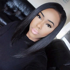 Lace Front Glueless Fiber Straight Hair Wig - Pure Hair Gaze