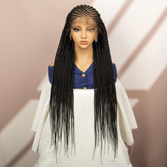 Full Lace Cornrow Knotless Braided Wigs - Pure Hair Gaze