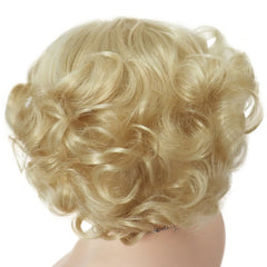 Cosplay Short Curly Hair Platinum Blonde Wigs - Pure Hair Gaze