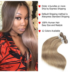 Brown Pure Color Remy Human Hair Bundles - Pure Hair Gaze