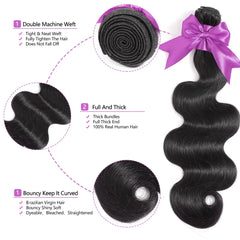 Body Wave Human Hair 18 20 22Inch 3 Bundles - Pure Hair Gaze