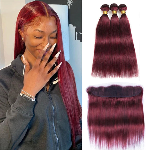 Brazilian Human Hair With Lace Front Hair Extensions