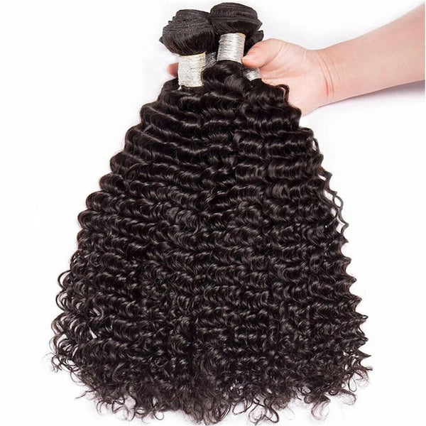 Peruvian Deep Wave Curly Human Hair Bundles