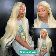 30 Inch Blonde 613 HD Lace Front Human Hair Wig - Pure Hair Gaze