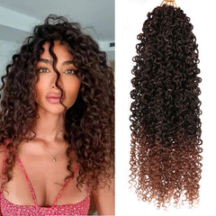 Curly Deep twist Crochet Hair Water Wave Synthetic Braid Hair - Pure Hair Gaze