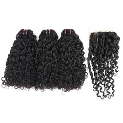 Brazilian Double Draw Hair Weave Kinky Curly Bundles - Pure Hair Gaze