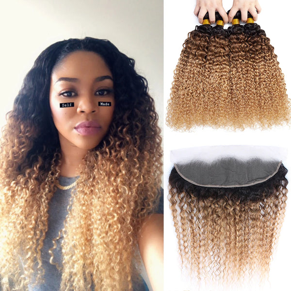 Kinky Curly Brazilian Human Hair Weave Bundles