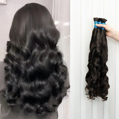 Human Hair Bulk Loose Wave No Weft Hair Bundles - Pure Hair Gaze