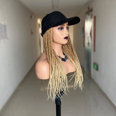 20 Inch Synthetic Braided Wig with Baseball Cap Style - Pure Hair Gaze