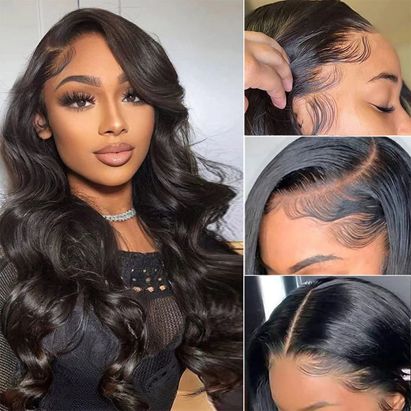 13x4 Human Hair Lace Front Body Wave Wig