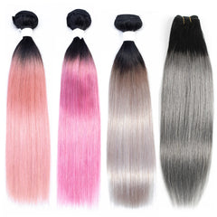 Remy Human Hair Extension Ombre Hair Weave Bundles - Pure Hair Gaze