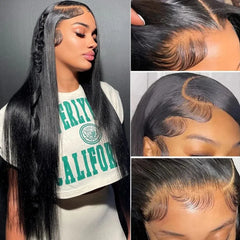 Transparent Straight Lace Frontal Wigs - Pure Hair Gaze