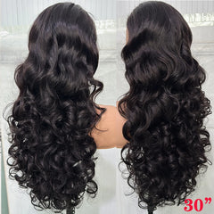 Double Drown Bouncy Wave 4x4 Lace Closure HD Glueless Wig - Pure Hair Gaze