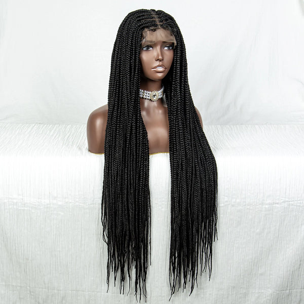 Straight Tiny Box Cornrow Braided Wig