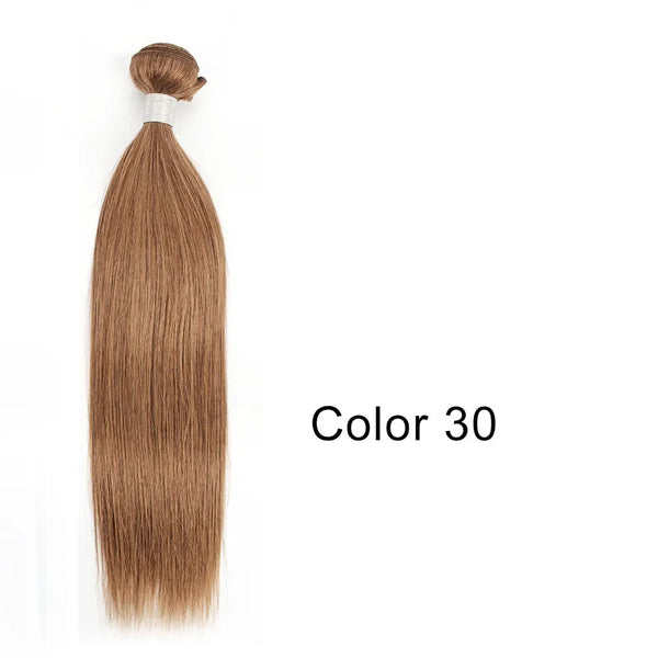 Brown Pure Color Remy Human Hair Bundles