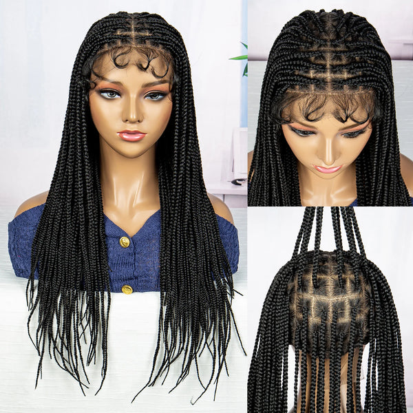 Full Lace Micro Braids Wigs with Baby Hair