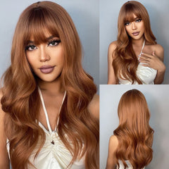 Heat Resistant Ash Blonde Wavy Wig - Pure Hair Gaze