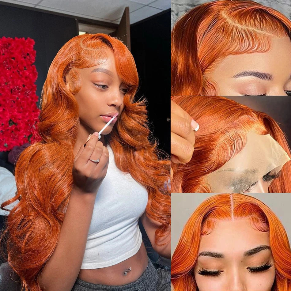 Ginger Wig - Hd Lace Wig 13X6 Human Hair - Body Wave Lace Front Wigs - Pure Hair Gaze