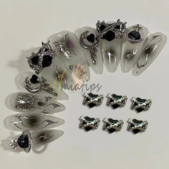 20pcs Wine Bottle Nail Charms - Red Wine Nail Art Decoration - Pure Hair Gaze