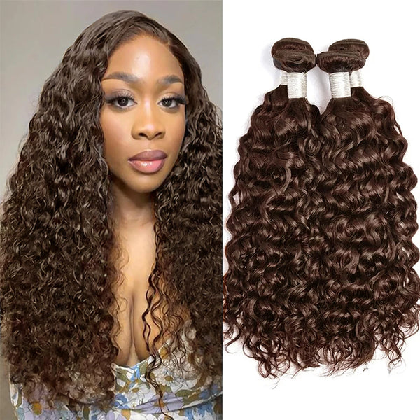 Brazilian Water Wave Human Hair 3/4 Bundles