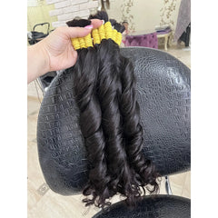 Human Hair Bulk Loose Wave No Weft Hair Bundles - Pure Hair Gaze