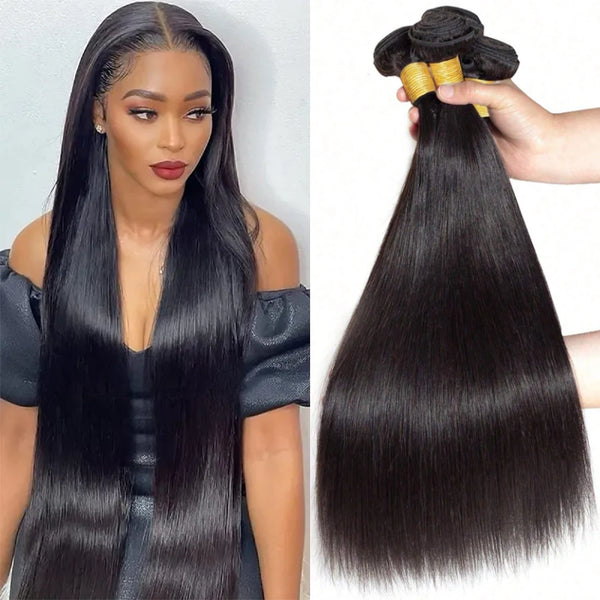 Peruvian Bone Straight Human Hair Bundles