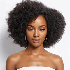 14lnch 180%Density Glueless Natural Black Wig - Pure Hair Gaze