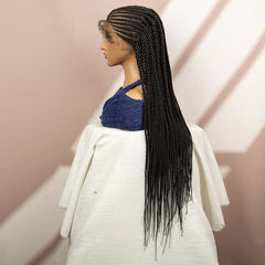 Full Lace Cornrow Knotless Braided Wigs - Pure Hair Gaze