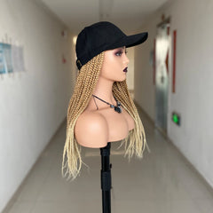 20 Inch Synthetic Braided Wig with Baseball Cap Style - Pure Hair Gaze