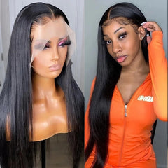 Transparent Straight Lace Frontal Wigs - Pure Hair Gaze