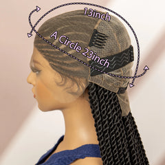 Full Lace Cornrow Knotless Braided Wigs - Pure Hair Gaze