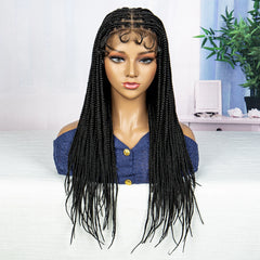 Full Lace Micro Braids Wigs with Baby Hair - Pure Hair Gaze