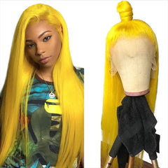 Yellow Brazilian Human Hair Wig - Pure Hair Gaze