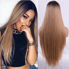 Heat Resistant Long Straight Hair Wig - Pure Hair Gaze