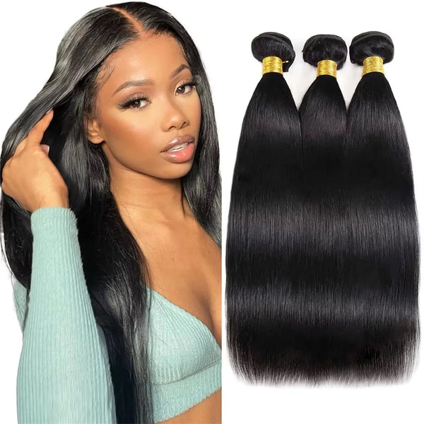 Straight Raw Virgin India Straight Bundles