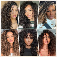 Curly Deep twist Crochet Hair Water Wave Synthetic Braid Hair - Pure Hair Gaze