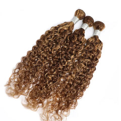 Highlight Double Weft Water Curly Bundles - Pure Hair Gaze