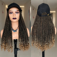 20 Inch Synthetic Braided Wig with Baseball Cap Style - Pure Hair Gaze