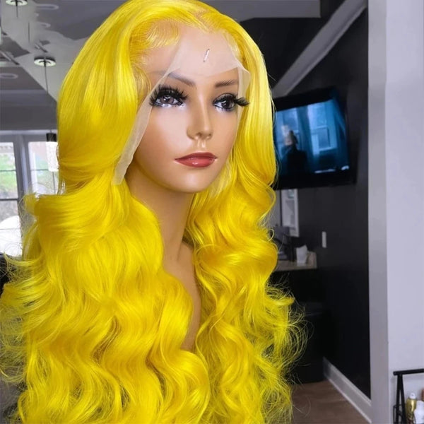 Loose Wave Preplucked Soft Yellow Wig